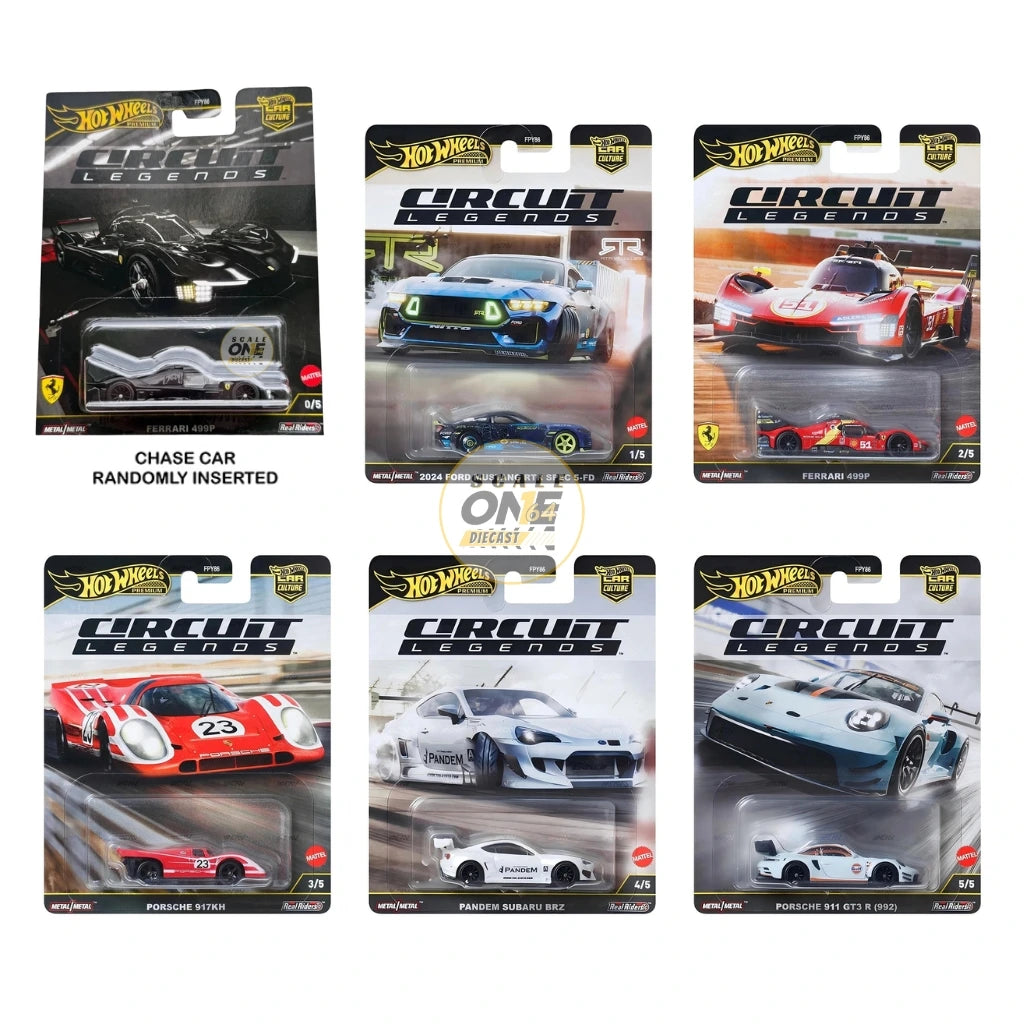 ホットウィール - コンプリート　5台セット　ホットウィール　CIRCUIT LEGENDS Hot Wheels - 1:64 - 2025 Car Culture Mix 5 - Circuit Legends
