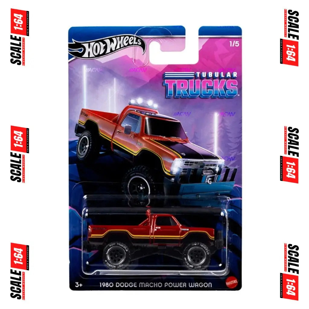 Hot Wheels 164 1980 Dodge Macho Power Wagon Tubular Trucks Scale164 4459