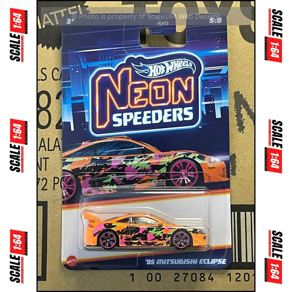 Hot Wheels Cars, Neon Speeders, 1 Die-Cast Toy Car in 1:64 Scale with Neon  Designs