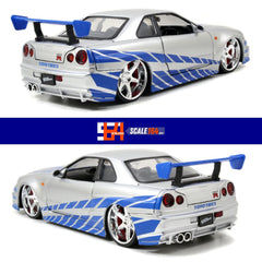 Jada - 1:24 - Brian's Nissan Skyline GT-R (R34) - Fast & Furious