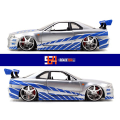 Jada - 1:24 - Brian's Nissan Skyline GT-R (R34) - Fast & Furious