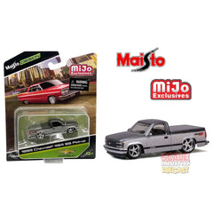 Maisto - 1:64 - 1992 Chevrolet 454 SS Custom (Two Tone Silver Grey) - Lowriders - Maisto Design - Mijo Exclusives Limited to 3,600 Pcs.