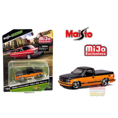 Maisto - 1:64 - 1992 Chevrolet 454 SS Custom (Two Tone Orange Black) - Lowriders - Maisto Design - Mijo Exclusives Limited to 3,600 Pcs.