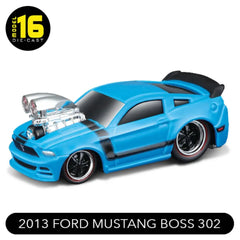 Muscle Machines - 1:64 - 2013 Ford Mustang Boss 302 (Blue)