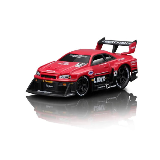 Muscle Machines - 1:64 - Liberty Walk 1999 Nissan GT-R R34 (Red)