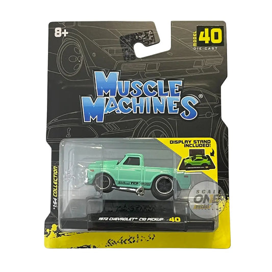 Muscle Machines - 1:64 - 1972 Chevrolet C10 Pickup (Green)