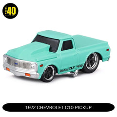 Muscle Machines - 1:64 - 1972 Chevrolet C10 Pickup (Green)