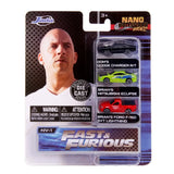 Jada 1.65″ The Fast & Furious 2019 3-Pack - Nano Hollywood Rides (NV-1)