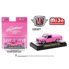 M2 Machines - 1:64 - 1991 Chevrolet C1500 SS 454 Pickup Truck Limited Edition - Semi Gloss Pink - MiJo Exclusives