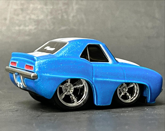 *PRE-ORDER* CarTuned - 1:64 - '69 Chevy Camaro (Blue) - CarTuned Series 1