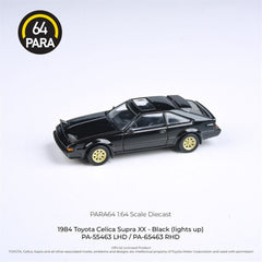 Para64 - 1:64 - 1984 Toyota Celica XX - Black (Lights Up)