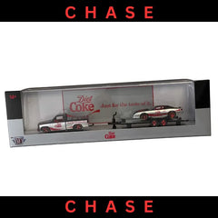 [CHASE] M2 Machines - 1:64 - 1992 Chevrolet C1500 SS 454 & 1985 Chevrolet Camaro IROC-Z - Auto-Haulers Coca-Cola Release TW26