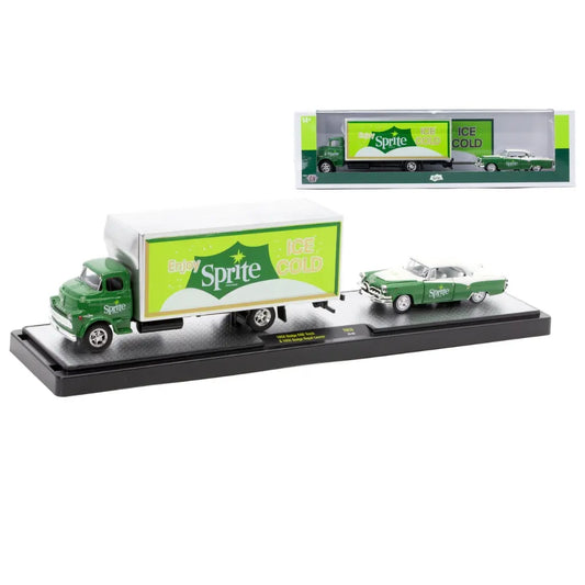 M2 Machines - 1:64 - 1958 Dodge COE Truck & 1955 Dodge Royal Lancer - Auto-Haulers Coca-Cola Release TW26