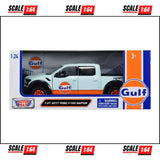 Motormax - 1:27 - 2017 Ford F-150 Raptor - Light Blue - Gulf Oil