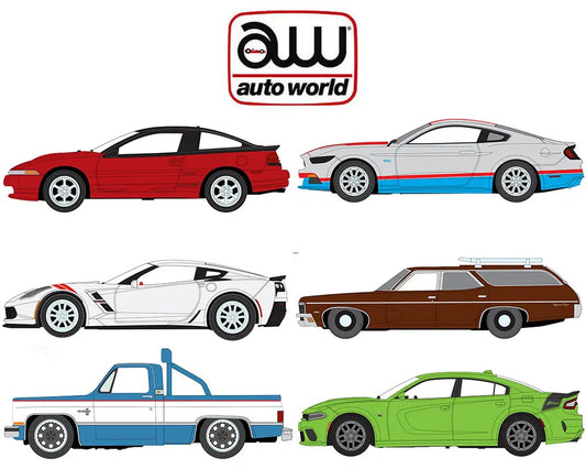 Auto World - 1:64 - Premium 2024 Release 3 Version A (Set of 6)