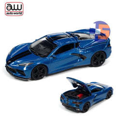 Auto World - 1:64 - 2020 Chevrolet Corvette (Elkhart Blue)