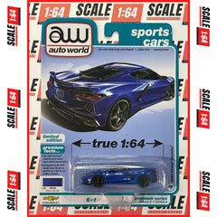 Auto World - 1:64 - 2020 Chevrolet Corvette (Elkhart Blue)