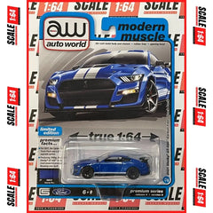 Auto World - 1:64 - 2021 Shelby GT500 Carbon Edition (Velocity Blue)