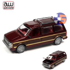 Auto World - 1:64 - 1984 Dodge Caravan (Garnet Peal Coat)