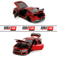 Jada - 1:24 - 2024 Ford Mustang Dark Horse (Candy Red) - Big Time Muscle