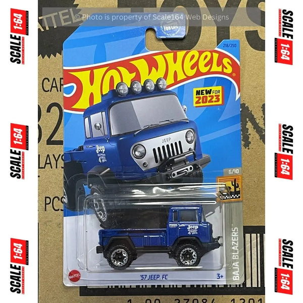 公式サイト - ハイブランドの新作が続々登場 Hot Wheels - '57 Jeep FC (Blue) - Mainline (Baja Blazers ミニカー