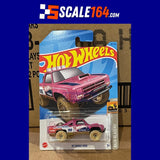 Hot Wheels - '87 Dodge D100 (Pink) - Mainline (Baja Blazers) 181/250