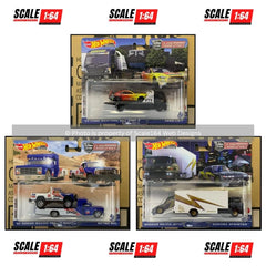 Hot Wheels - 1:64 - 2023 Team Transport T Case (Mix 1) - Set of 3