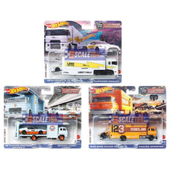 Hot Wheels - 1:64 - 2023 Team Transport V Case (Mix 3) - Set of 3