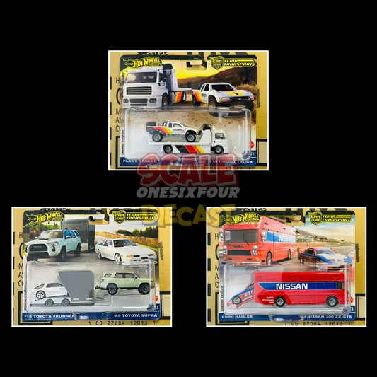 Hot Wheels - 1:64 - 2024 Team Transport D Case (Mix 4) - Set of 3