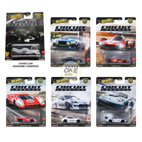 コンプリート　5台セット　ホットウィール　CIRCUIT LEGENDS Hot Wheels - 1:64 - 2025 Car Culture Mix 5 - Circuit Legends