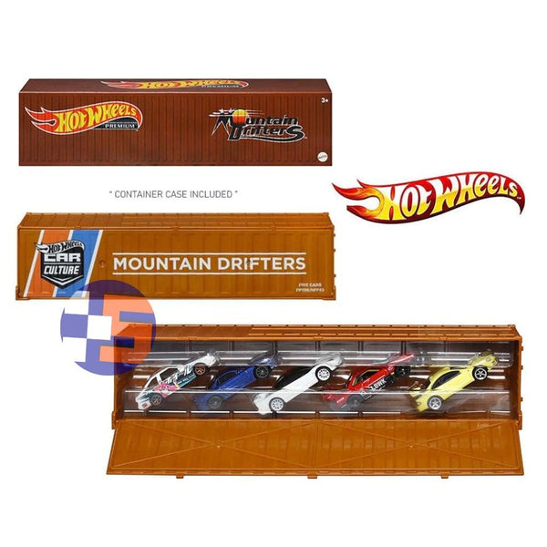 Hot Wheels(ホットウィール) Car Culture Container Set 1/64 Mountain Drifters(5台セット) 完成品 ミニカー(HFF43) マテル FPY86-