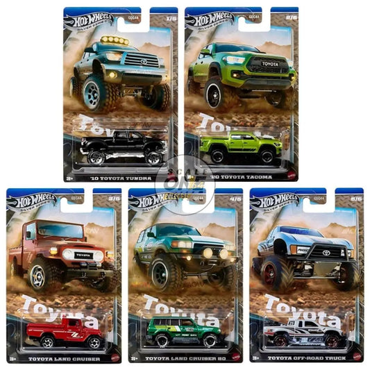 (PRE-ORDER) Hot Wheels - 1:64 - Toyota Trucks - Themed Automotive (Set of 5)