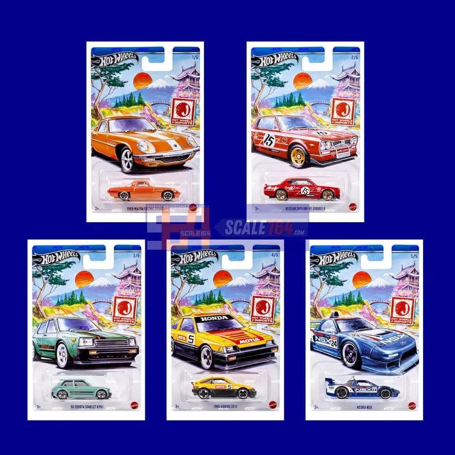 Hot Wheels ミニカー コレクション J-IMPORTS 45台 HOT WHEELS J-IMPORTS JAPAN DIE CAST CARS ASST. HWR57 SCALE 1