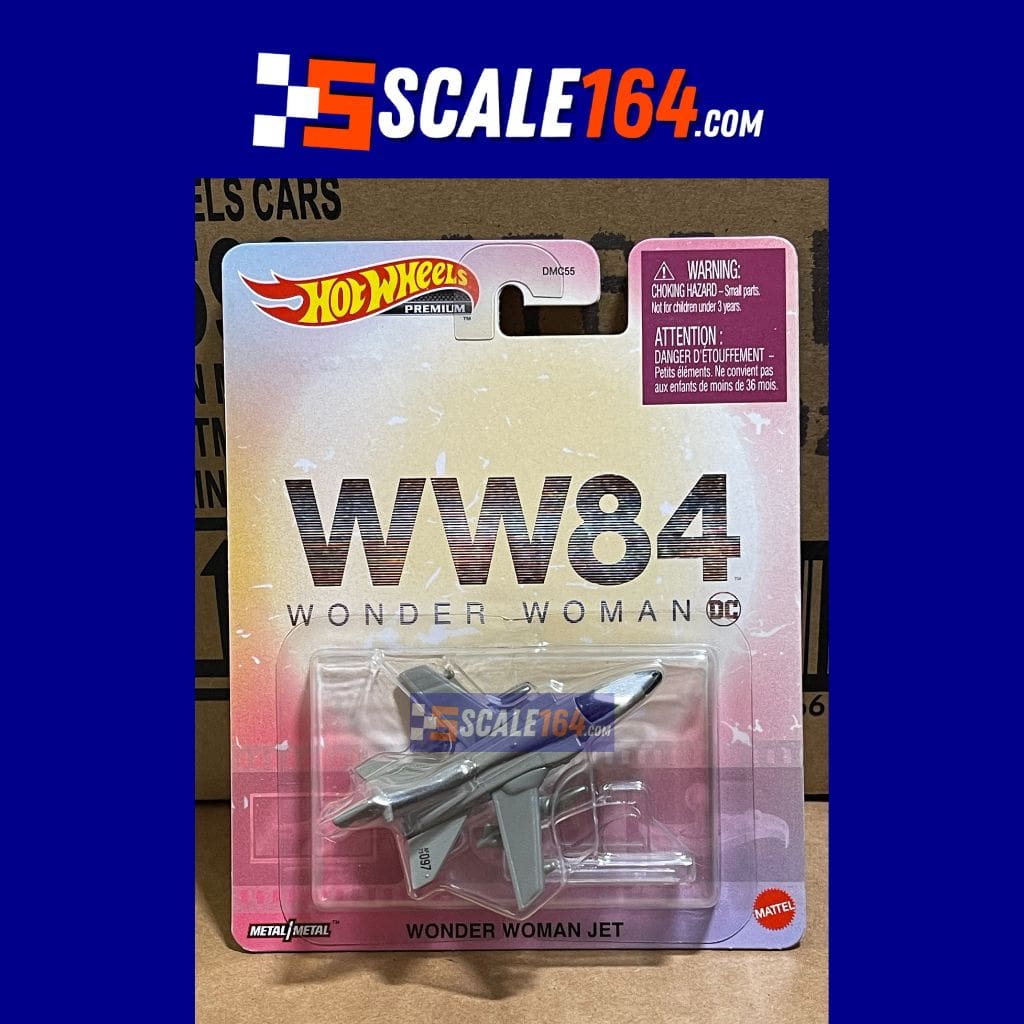 Hot Wheels - 1:64 - Wonder Woman Jet - Retro Entertainment 2022 M Case (Mix 6)