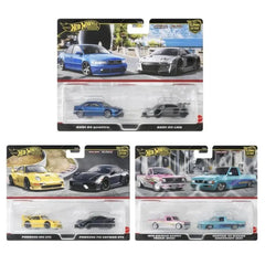 Hot Wheels - 1:64 - 2024 Mix 4 Car Culture 2-Packs - Set of 3