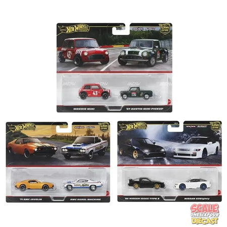 Hot Wheels - 1:64 - 2025 Mix 1 Car Culture 2-Packs - Set of