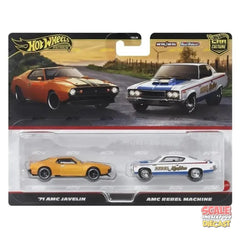 Hot Wheels - 1:64 - '71 AMC Javelin / AMC Rebel Machine (AMC) - Car Culture 2-Pack - 2025 Mix 1