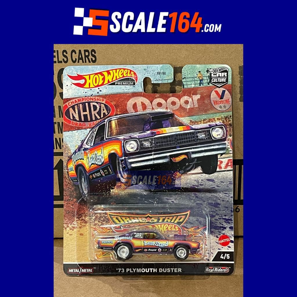 Hot Wheels - 1:64 - '73 Plymouth Duster - Car Culture 2022 R Case - Release 8 - Dragstrip Demons