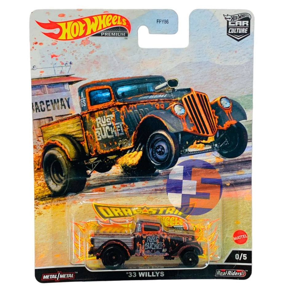 NEW! Hot online Wheels 33 Willys CHASE 0/5and 33 Willys Gaser 5/5 Drag Strip Demon