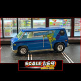 Hot Wheels - 1:64 - '70s Van (Leonardo) - Pop Culture 2022 N Case - Teenage Mutant Ninja Turtles - HCN89  (Loose)