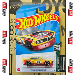 Hot Wheels - '73 BMW 3.0 CSL Race Car (Yellow) - Mainline (Retro Racers) 34/250