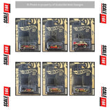 Hot Wheels - 1:64 - Pearl & Chrome 2023 (55th Anniversary Black & Yellow Series) - Mix 2 (Set of 6)