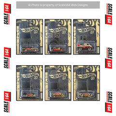 Hot Wheels - 1:64 - Pearl & Chrome 2023 (55th Anniversary Black & Yellow Series) - Mix 2 (Set of 6)