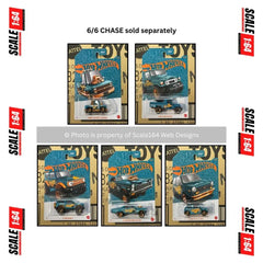 Hot Wheels - 1:64 - Blue & Gold 2024 (56th Anniversary Blue & Gold Series) - Mix 1 (Set of 5)