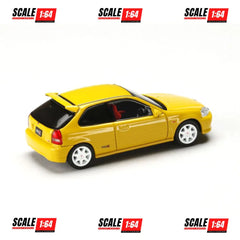 (PRE-ORDER) Hobby Japan - 1:64 - JDM64 Honda CIVIC TYPE R (EK9) - Sunlight Yellow