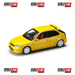 (PRE-ORDER) Hobby Japan - 1:64 - JDM64 Honda CIVIC TYPE R (EK9) - Sunlight Yellow