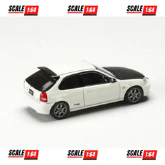 (PRE-ORDER) Hobby Japan - 1:64 - JDM64 Honda CIVIC TYPE R (EK9) JDM Style - Championship White w/ Carbon Hood