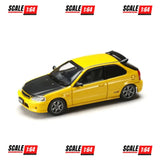 (PRE-ORDER) Hobby Japan - 1:64 - JDM64 Honda CIVIC TYPE R (EK9) JDM Style - Sunlight Yellow w/ Carbon Hood