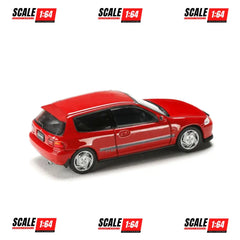 (PRE-ORDER) Hobby Japan - 1:64 - JDM64 Honda CIVIC (EG6) SIR-Ⅱ - Milano Red