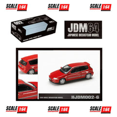 (PRE-ORDER) Hobby Japan - 1:64 - JDM64 Honda CIVIC (EG6) SIR-Ⅱ - Milano Red